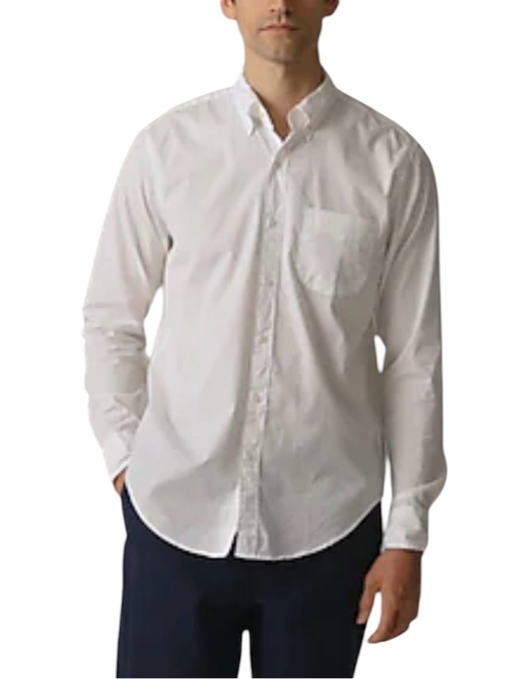 J. Crew Men’s Secret Wash 100% Cotton Poplin Button Down Shirt NWT XL White